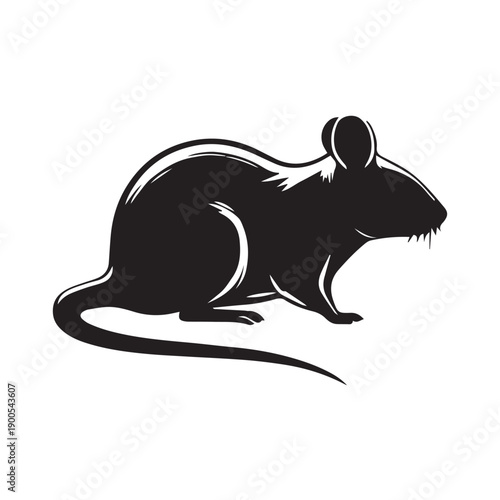 vector illustration of a rat