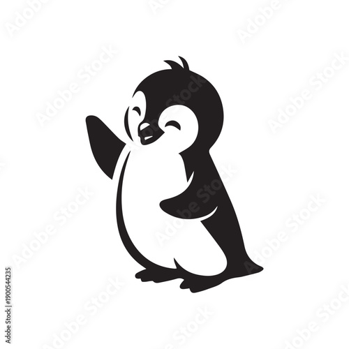 penguin on a white background