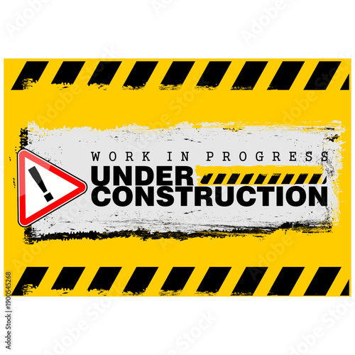 Under Construction, Coming soon, board vector