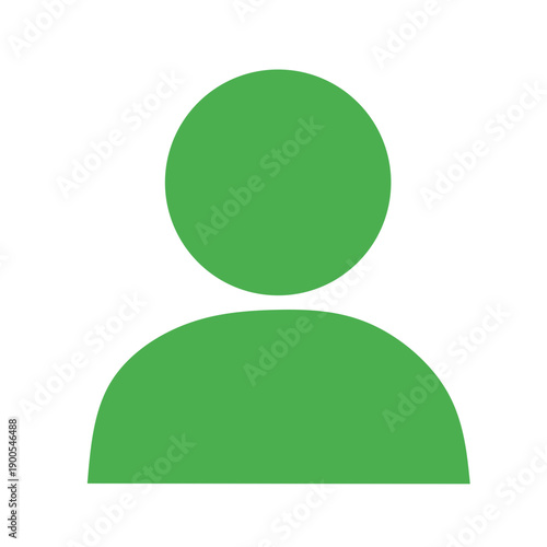 User Profile Solid Icon Light Green