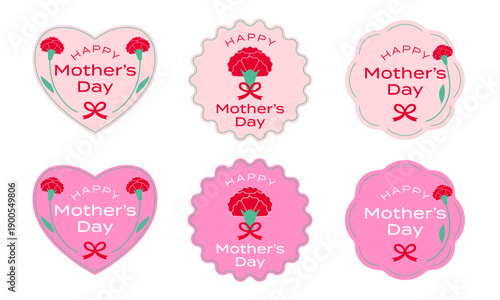 母の日セット　カーネーション・フレーム・店頭POP