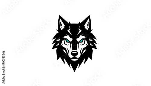 wolf head vector