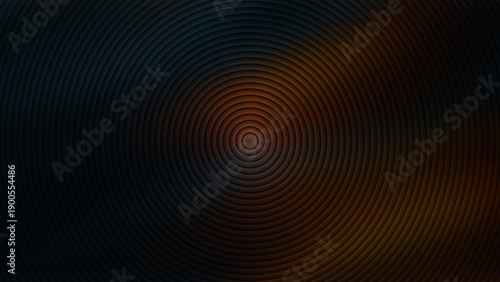Concentric circles with gradient colors from dark to light abstract