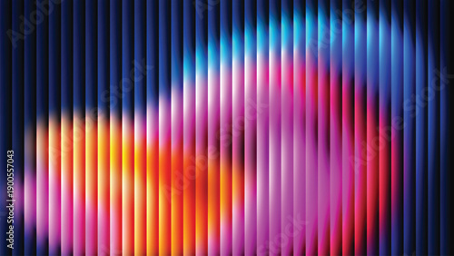 vibrant glass ripple distortion background with gradient glass texture purple blue and pink gradient waves and vertical distortion lines for futuristic design, digital art, and modern tech visuals
