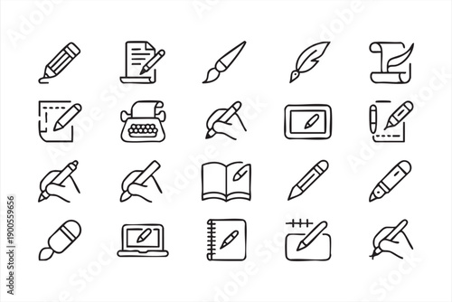 Writing and Editing Icons for Content Creation and Publishing