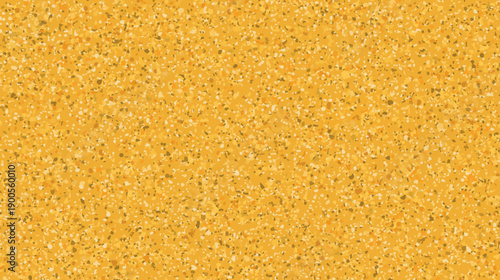 Yellow terrazzo abstract texture background with small stone pattern