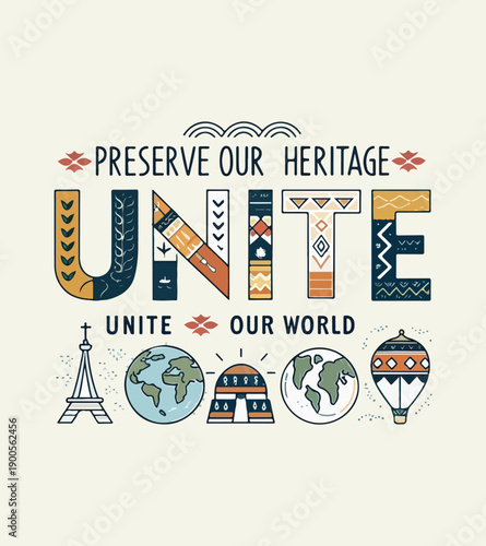 Wallpaper Mural UNITE – Power of Unity Unique T-Shirt Design Torontodigital.ca