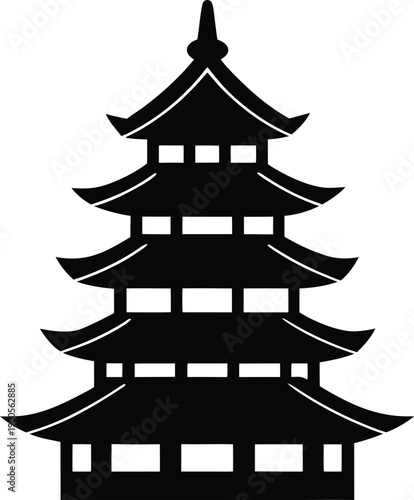 Pagoda Silhouette