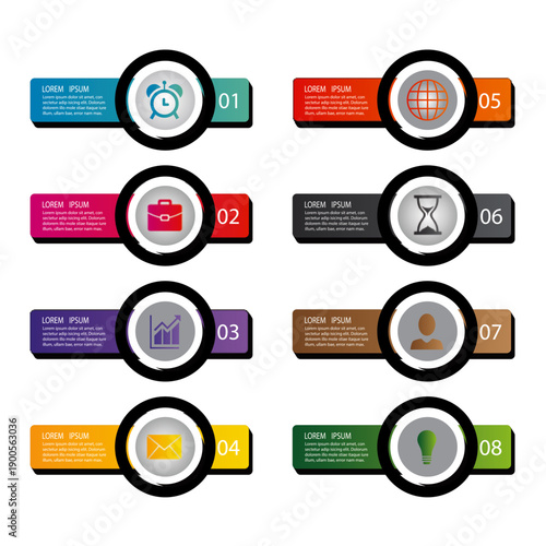 Circular Button Navigation Infographic.ai