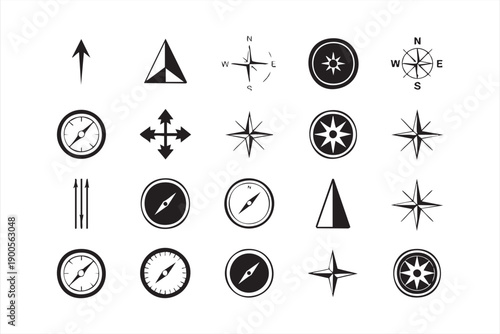 Navigation and Orientation Symbols for Maps and Travel Apps
