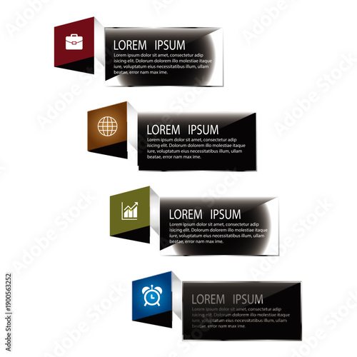 Layered Arrow Ribbon Infographic.ai