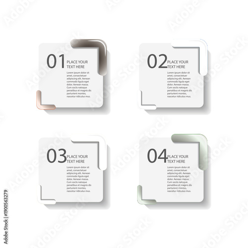 Paper Sheet Step Infographic.ai