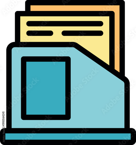 Office archive box keeping documents organized and readily accessible