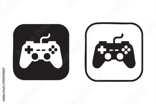 Minimal Gaming Gamepad Icons for UI and Mobile Interfaces