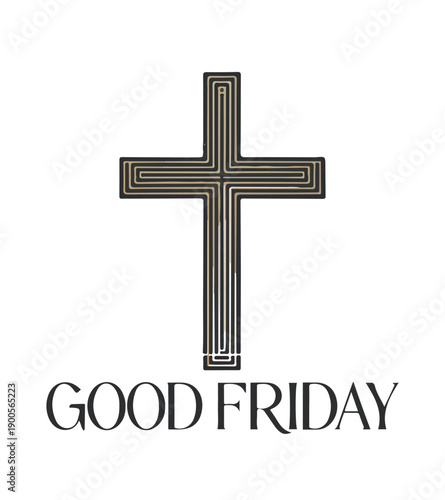 Wallpaper Mural Good Friday Typography Vector Illustration Torontodigital.ca