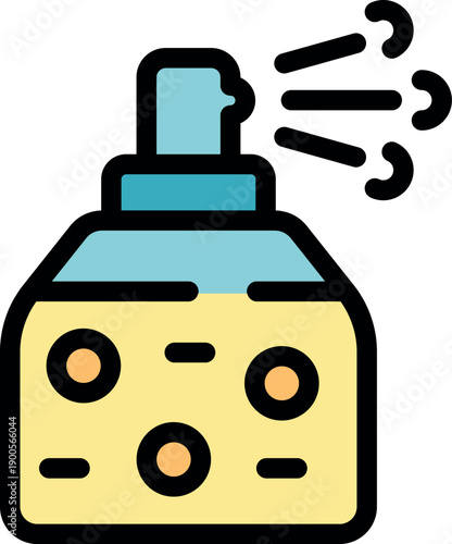 Perfume bottle spraying fragrance mist, ideal for men and women seeking a refreshing and aromatic experience