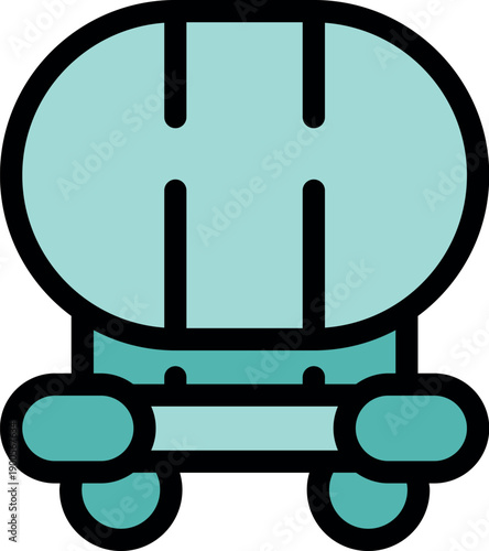 Tank wagon transporting liquids or gases by rail, ensuring safe and efficient delivery across long distances