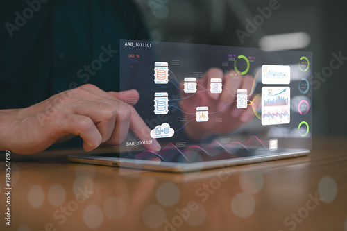 Φωτογραφία DevOps engineer in Ai Digital transformation technology strategy of business pro