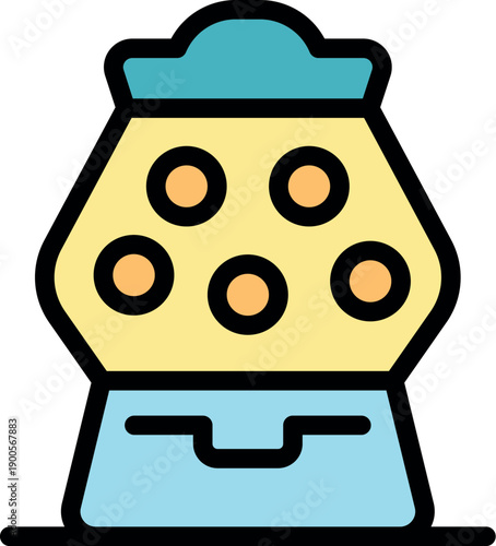 Classic gumball vending machine dispensing colorful candy, a nostalgic symbol of childhood treats and simple pleasures