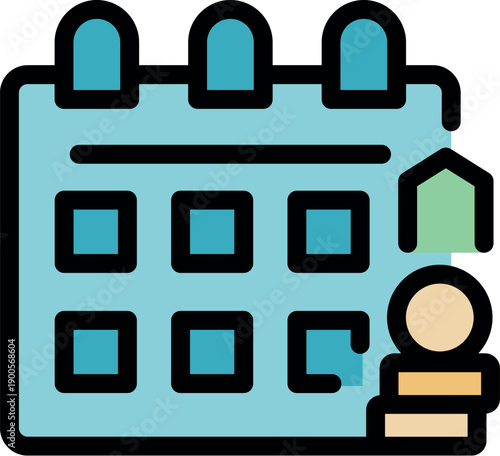 Calendar with home insurance payment date marked, ensuring timely payment and property protection