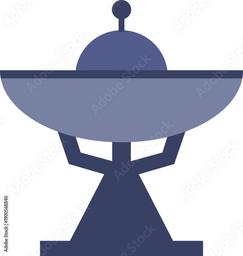 Satellite Dish Antenna Icon Illustration