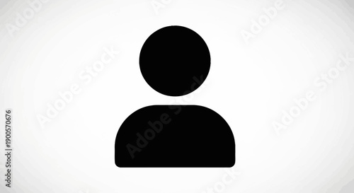 A simple black silhouette of a person icon on a white background.
