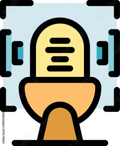 Voice recognition software is detecting and recording audio input from a microphone, converting spoken words into digital text