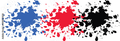 Dynamic Paint Splash Trio