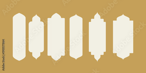 oriental style Islamic ramadan mubarak windows