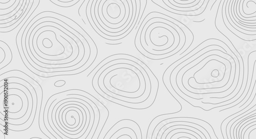 Abstract topographic map pattern with concentric contour lines on a light gray background.
