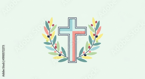 Colorful cross