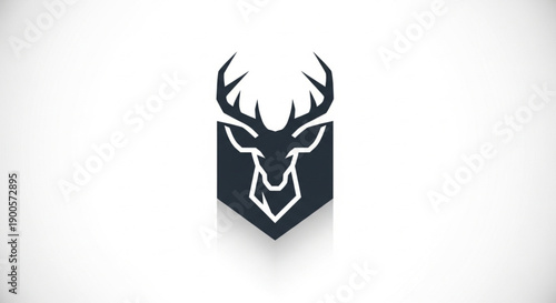 vector illustration of a deer head
