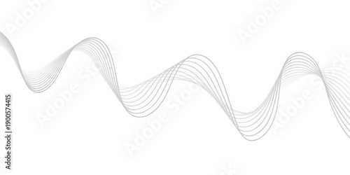 Abstract 3d render of a blue dna helix flowing through a digital wave background with light gradient lines and a motion texture design