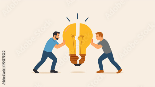 Uniting Ideas – Collaboration and Shared Innovation Concept