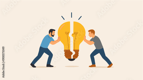 Uniting Ideas – Collaboration and Shared Innovation Concept