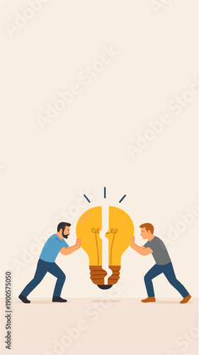 Uniting Ideas – Collaboration and Shared Innovation Concept