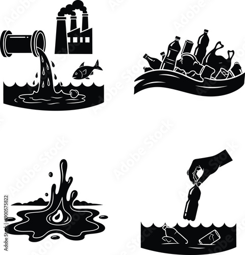 A minimalist composition presents a large curved black shape positioned in the upper left corner against a stark white background high quality professional detailed modern elegant