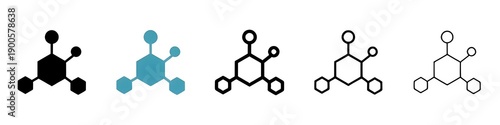 Tableau sur toile Hormones sign icon set