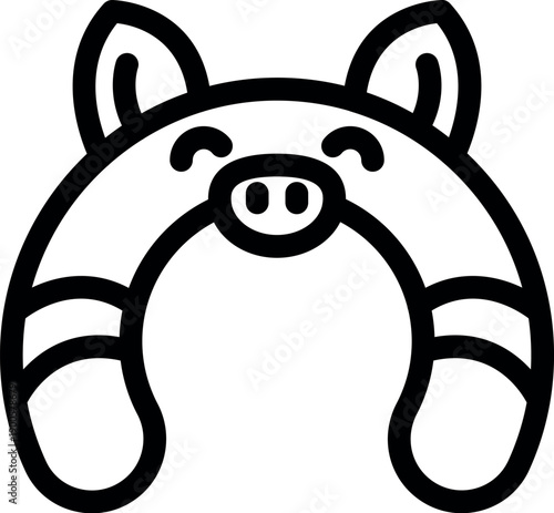 Cute pig shaped baby pillow offering comfort and promoting restful sleep for infants