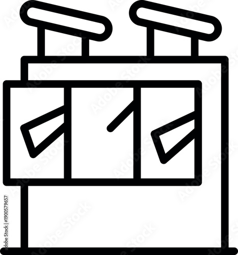 Power transformer station distributing electricity, ensuring a reliable energy supply to homes and businesses