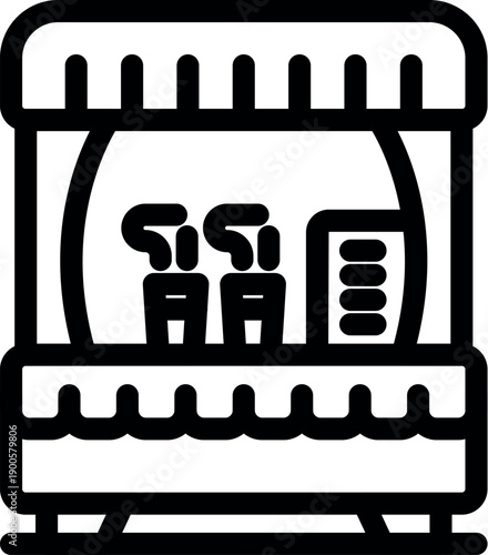 Small business offering fast food and beverages at outdoor marketplace