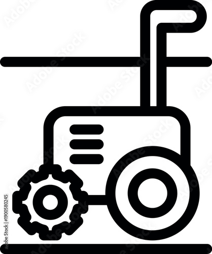 Modern tractor enhancing efficiency and automation in agricultural operations