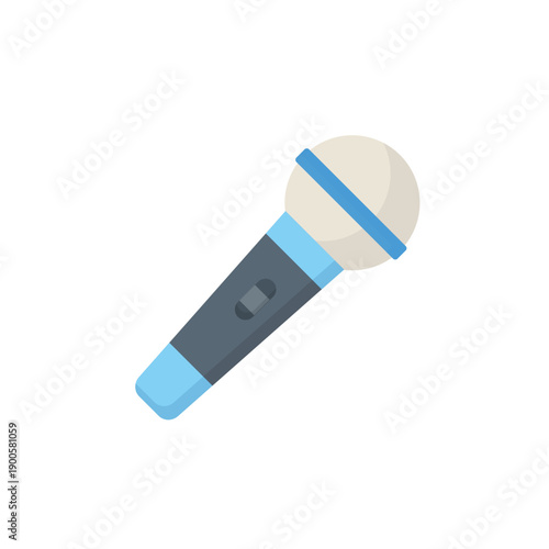 Microphone vector illustration on a white background