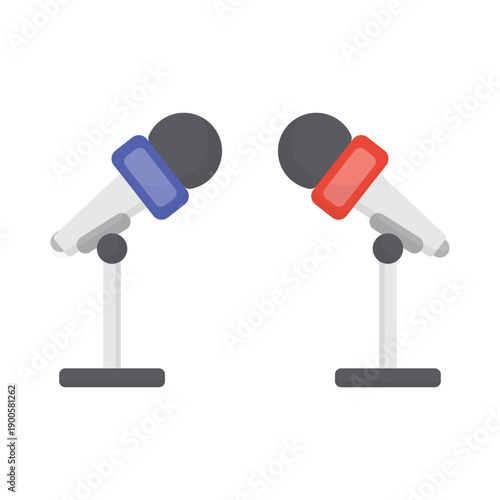 Microphone vector illustration on a white background