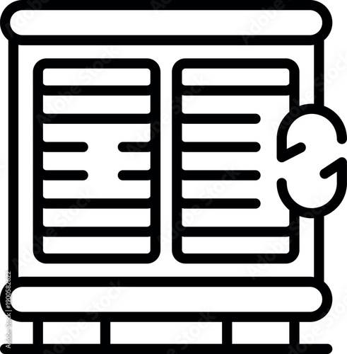 Outdoor ac unit using sustainable energy, providing efficient cooling for residential or commercial buildings