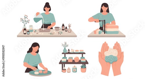 Soap making process with natural ingredients