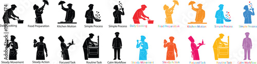 People silhouette collection with expressive gestures and standing poses, flat vector illustration set of male and female figures in communication actions, isolated design for icons and graphics