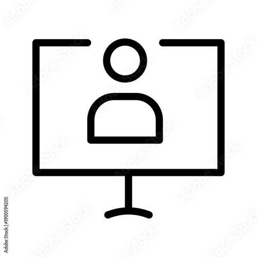 Professional Online Webinar Icon Set for Virtual Education and Remote Business Presentation