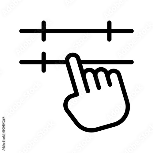 Precise Slider Control Icon Library for Settings Interface and Audio Levels Adjustment Design