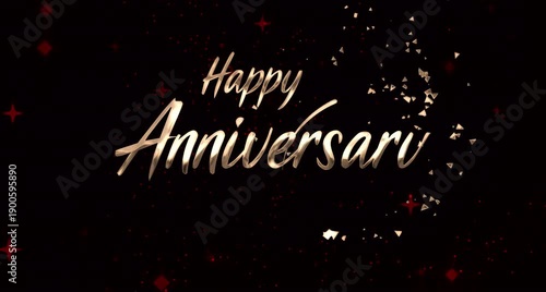Text and Motion Celebrate a Happy Anniversary Moment, honoring love through greeting visuals, romantic promo reels, couple storytelling backdrops, event screen animations, and elegant digital designs